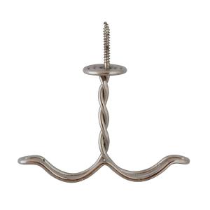 Hat rack hook - Anchor wire hook nickel