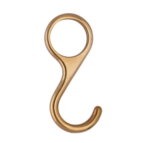 S-hook in brass - For 25 mm tube