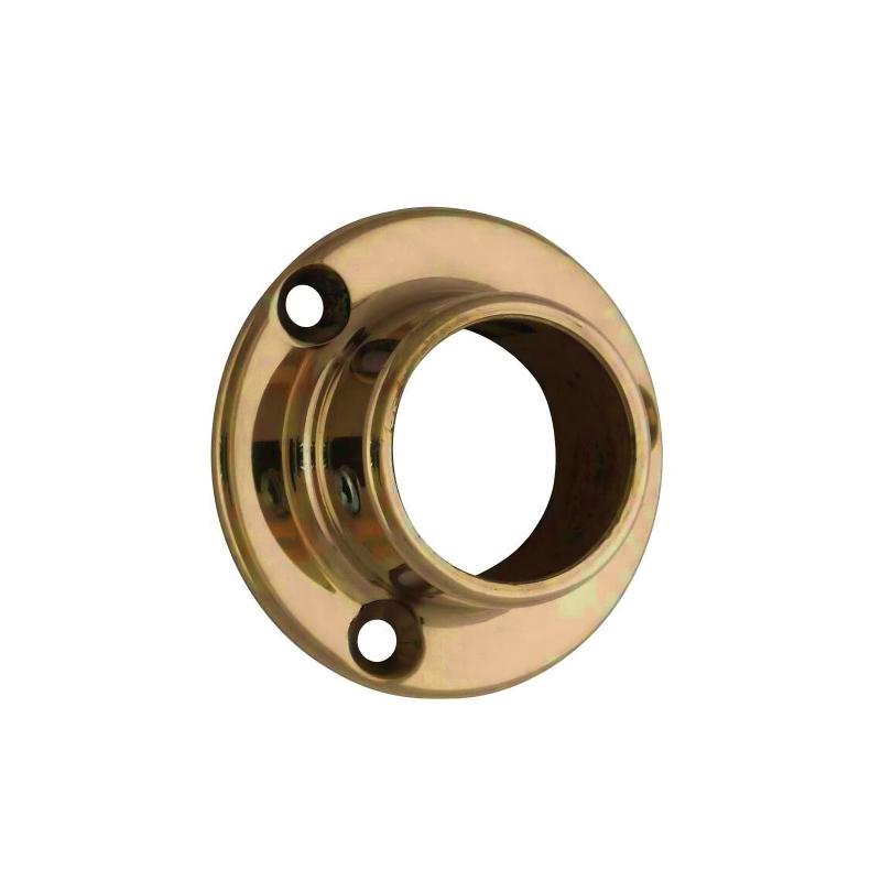 Tube holder brass 25 mm - Wall mount