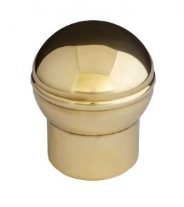 End knob for tube 25 mm - Brass