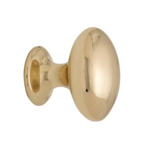 Knob - Oval coated brass 40 mm