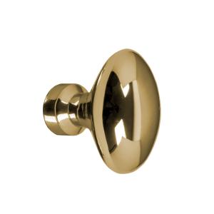 Knob - Oval brass 30 mm