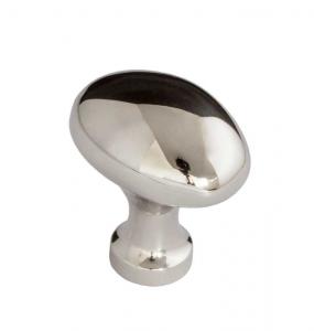 Knob - Oval nickel 25 mm