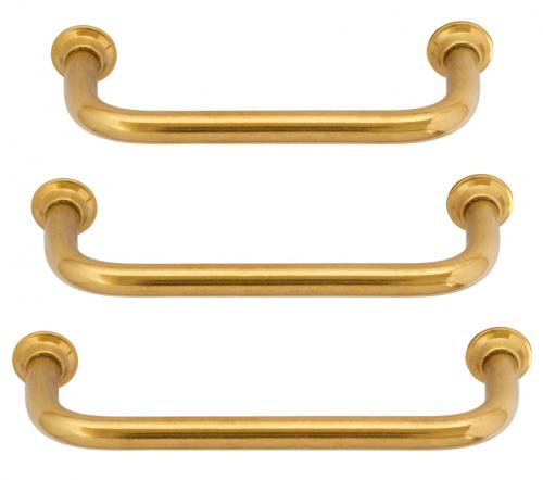 Ålsten - old style handle in three sizes untreated brass.
