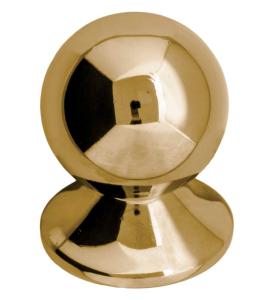 Knob - Round 33 mm brass