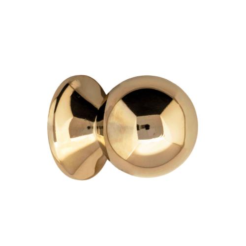 Knob - Round 33 mm brass