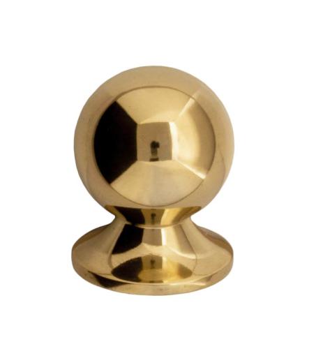 Knob - Round 25 mm brass
