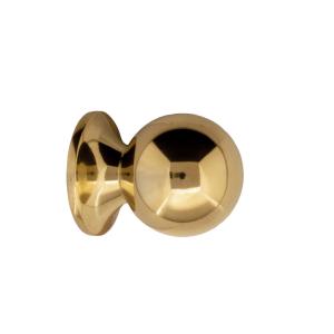 Knob - Round 25 mm brass