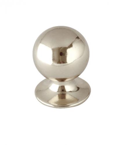 Knob - Round 25 mm nickel - old style - classic interior - retor - old fashioned style