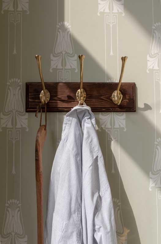 Knaggrekke - Krokbrett 35 cm furu - arvestykke - gammeldags dekor - klassisk stil - retro - sekelskifte