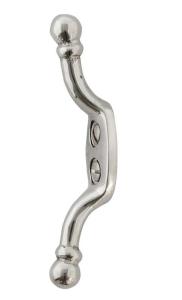 Cleat hook for roman shade - Nickel