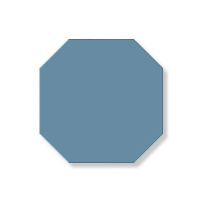 Flise - oktogon 10 x 10 cm Blå - Dark Blue BEF