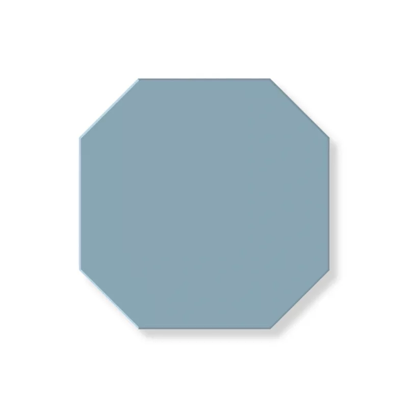 Flise - oktogon 10 x 10 cm Blå - Blue BEU