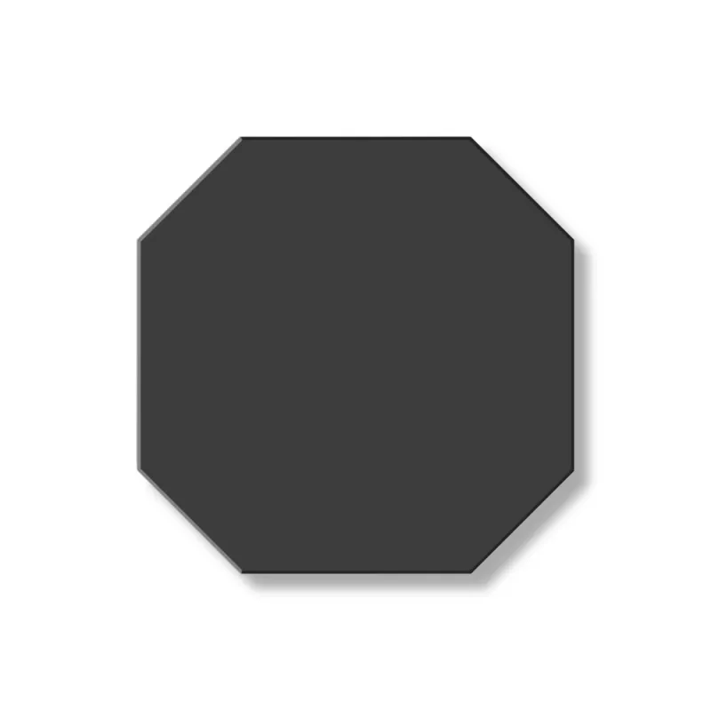 Flise - Oktagoner 10 x 10 cm Svart - Black NOI