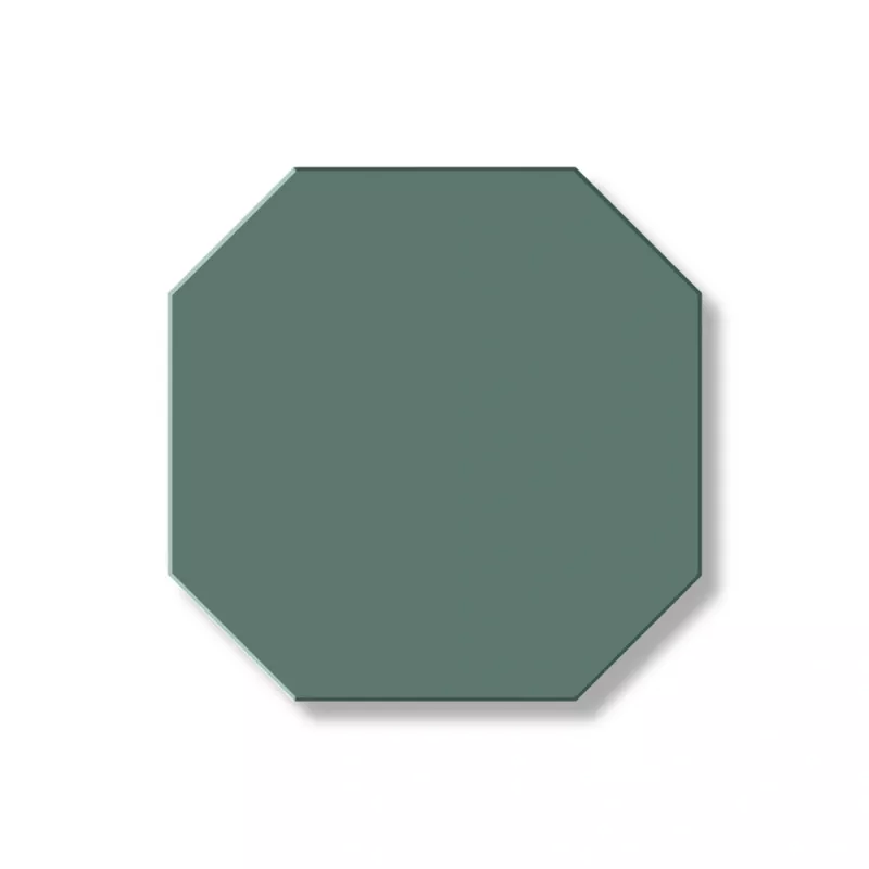 Tile - Octagon 10 x 10 cm (3.93 x 3.93 in.) - Dark Green VEF