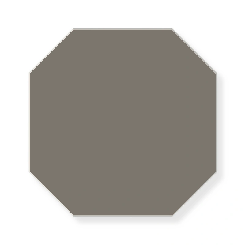 Flise - oktogon 15 x 15 cm Grå - Charcoal ANT