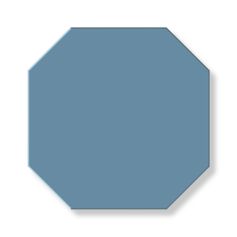 Flise - oktogon 15 x 15 cm Blå - Dark Blue BEF