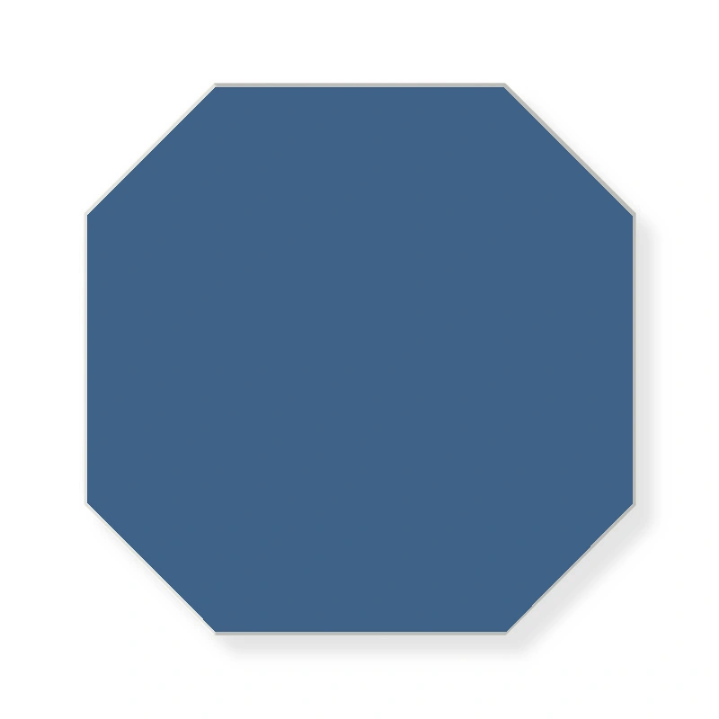 Fliser - Oktagon, 15x15 cm, Mørkeblå - Blue Moon BEN