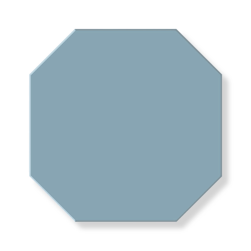 Flise - oktogon 15 x 15 cm Blå - Blue BEU
