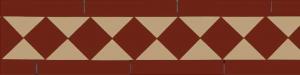 Tile border - Winckelmans Classic Linen/Red