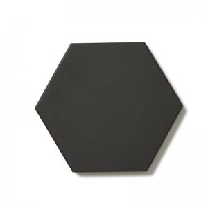 Flise - Hexagon 10 x10 cm, Sort - Black NOI