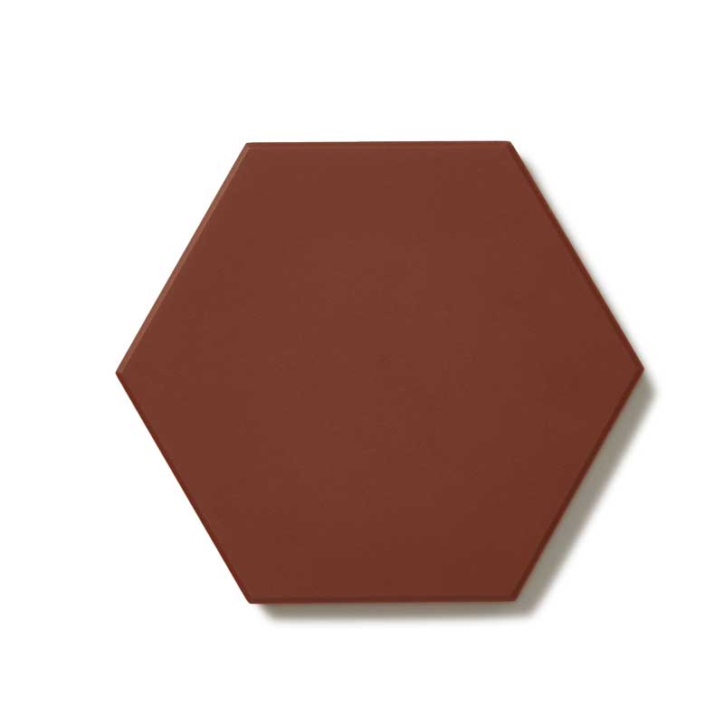Floor tiles - Hexagon 10 x 10 cm (3.94 x 3.94 in.), red - Winckelmans