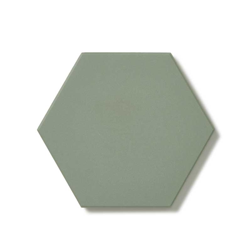 Flise - Heksagon 10 x10 cm Lysegrøn - Pale Green VEP