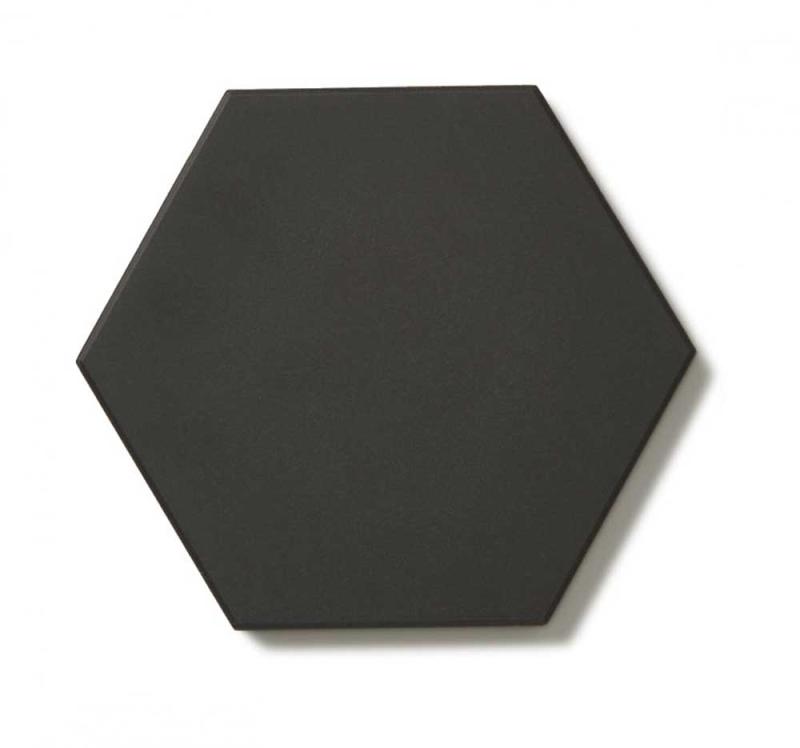 Flise - Heksagon 15 x 15 cm Sort - Black NOI