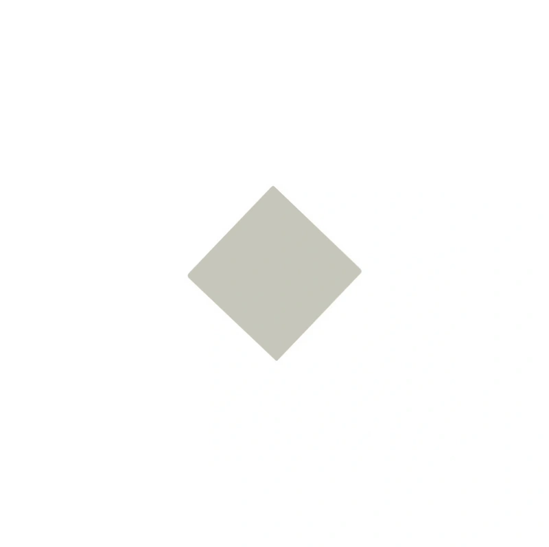 Flise - Kvadrat, 3,5 x 3,5 cm, Perlegrå - Pearl Grey PER