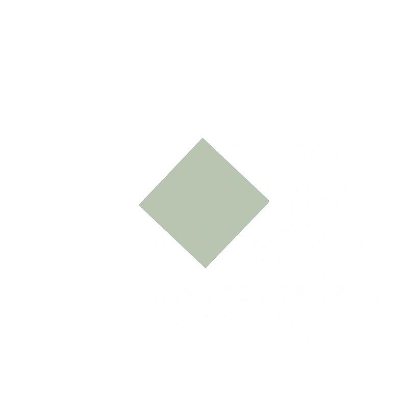 Flise - Kvadrat, 3,5 x 3,5 cm, Pistacie Prik - Pistachio PIS