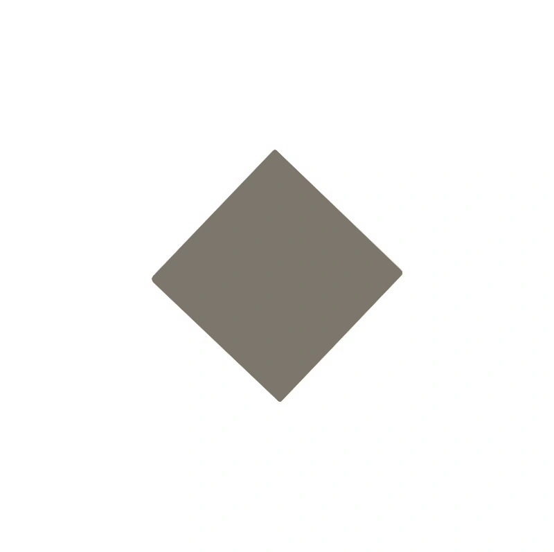 Flise - Kvadrat, 5 x 5 cm, Mørkegrå Prik - Charcoal ANT