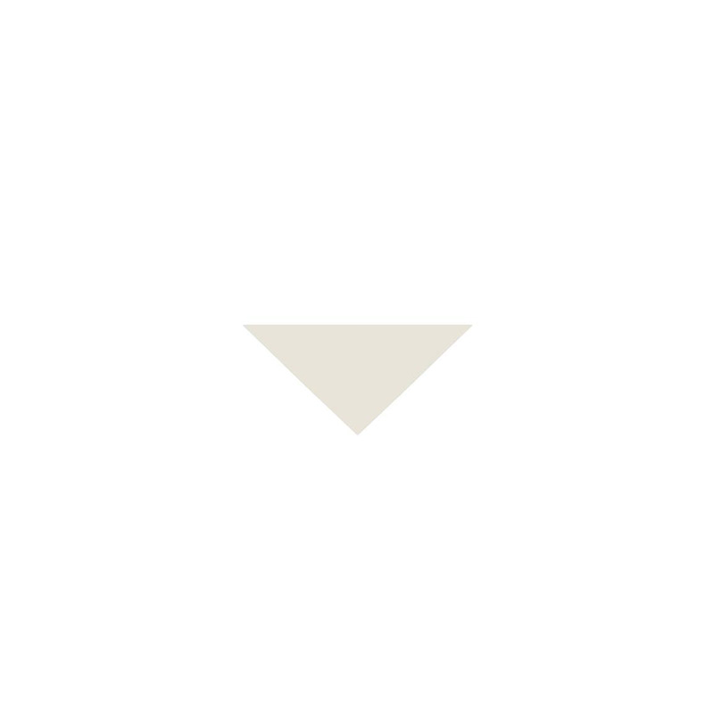 Klinker - Victorian triangel 3,5/3,5/5 cm vit