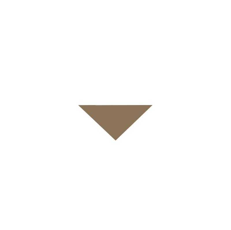 Flise - Triangel, 3,5/3,5/5 cm, Kaffebrun, - Coffee CAF