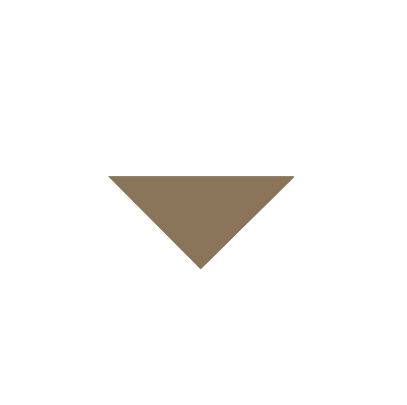 Flise - Victorian triangler 5/5/7 cm Kaffebrun - Coffee CAF
