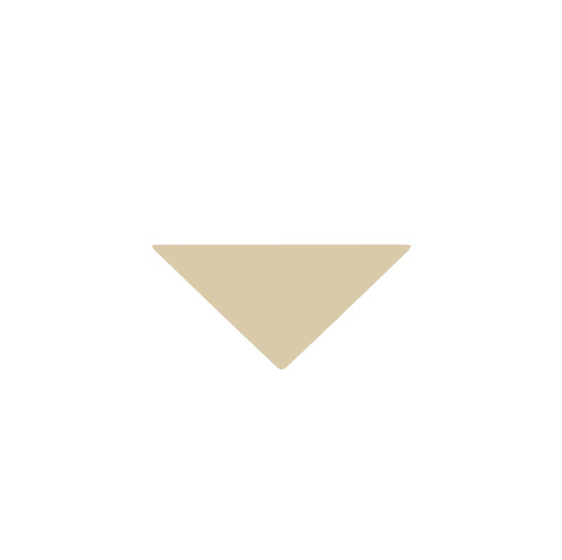 Flise - Victorian triangler 5/5/7 cm Elfenben - Ivory IVO