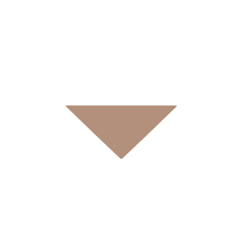 Flise - Victorian triangler 5/5/7 cm Gammelrosa - Old Pink RSV