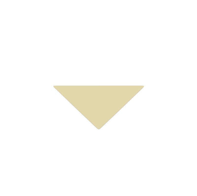 Flise - Victorian triangler 5/5/7 cm Vanilje - Vanilla VAN