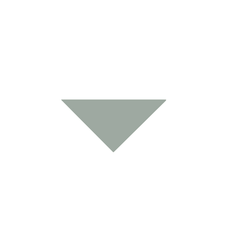 Flise - Victorian triangler 5/5/7 cm Lyse Grønn - Pale Green VEP