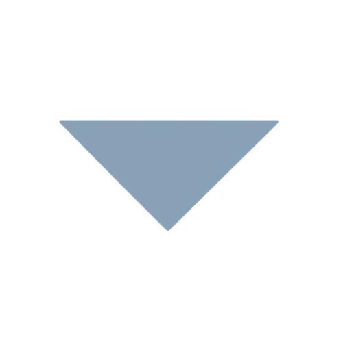Flise - Victorian Triangler 7 x 7 x 10 cm Blå - Blue BEU
