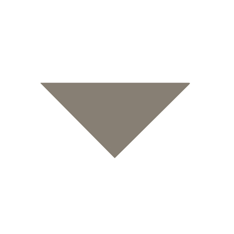 Klinker - Victorian Triangel, 7/7/10 cm, Grå, - Grey GRU