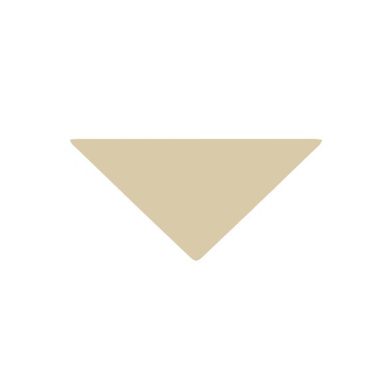 Fliesen - Viktorianisches Dreiecke 7/7/10 cm Elfenbein - Ivory IVO