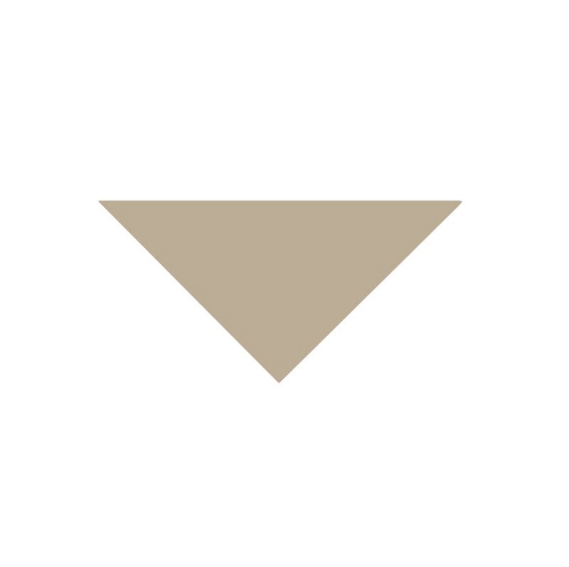 Klinker - Victorian Triangel, 7/7/10 cm, Hør, - Linen LIN