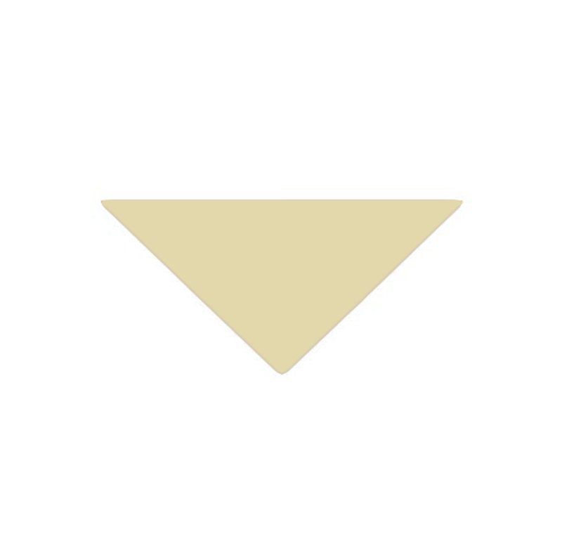 Klinker - Victorian Triangel, 7/7/10 cm, Vaniljegul, - Vanilla VAN
