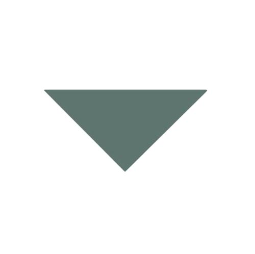 Flise - Victorian Triangler 7 x 7 x 10 cm Mørke Grønn - Dark Green VEF