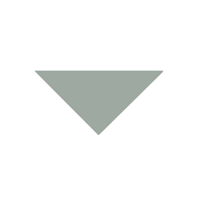 Klinker - Victorian Triangel, 7/7/10 cm, Rød - Pale Green VEP