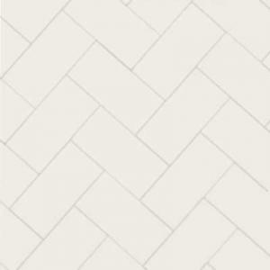 Durham - Victorian Floor Tiles - Herringbone 10 x 20 cm (3.94 x 7.87 In.) White - Super White BAS