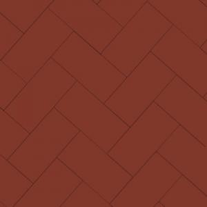Durham - Victorian floor tiles - Herringbone 10 x 20 cm (3.94 x 7.87 in.) - Red