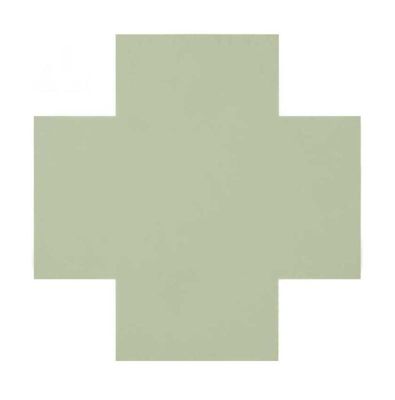 Floor tiles - Cross 7 x 7 cm pistachio