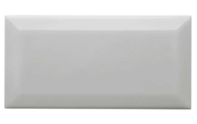 Kakel Victoria - Fasad kant 7,5 x 15 cm silvergrå, blank
