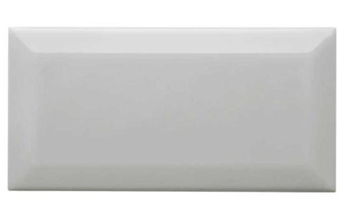 Flis Victoria - Vegg kant 7,5 x 15 cm sølvgrå, blank